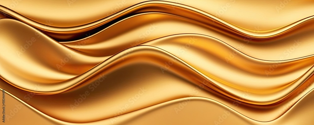 Aufkleber gold abstract background idea. elegant golden waves create a luxurious and sophisticated texture for