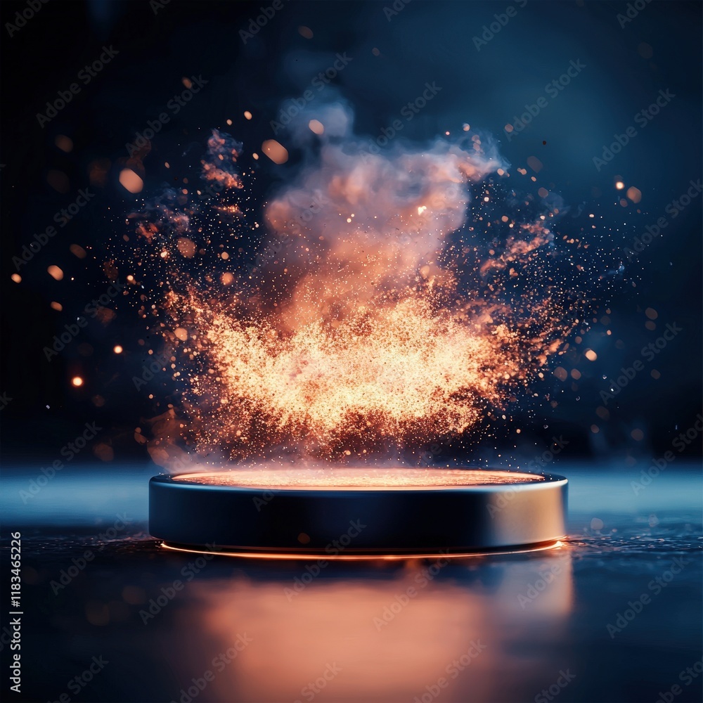 Poster visualization of superconductors with floating magnetic field
