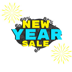 New Year Sale Icon