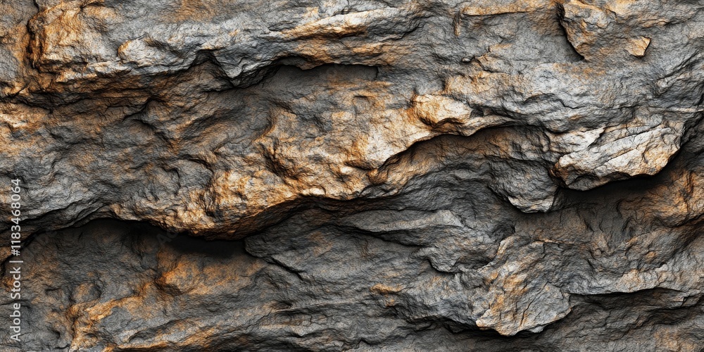 Leinwandbilder Sedimentary rock features a unique pattern and texture that create an intriguing background. The sedimentary rock texture showcases natural beauty, perfect for various creative projects.