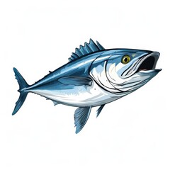 Obraz premium the AI Image Generator, Illustration of a Tuna Fish