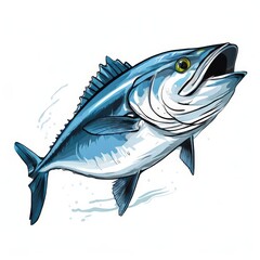 Fototapeta premium the AI Image Generator, Illustration of a Tuna Fish