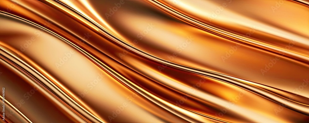 Aufkleber gold abstract background idea. elegant golden liquid texture with smooth wavy patterns for creative 