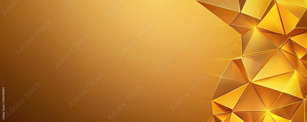 Aufkleber gold abstract background idea. abstract golden geometric shapes create a modern and elegant backgrou