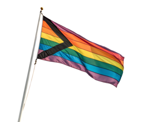Progress Pride Flag  isolated on white background.PNG transparent
