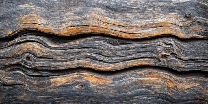Rustic texture of weathered old wood shipboard showcasing unique patterns, providing a rich visual appeal that highlights the character of weathered wood in nautical themes.
