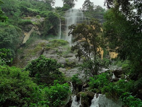 Discover the mesmerizing Biso Ella Waterfall nestled in the heart of Matale, Sri Lanka. Surrounded by lush greenery, this cascading beauty offers a peaceful retreat, where the sound of water flowing o