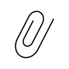 Obraz premium Clip icon Isolated flat vector in outline