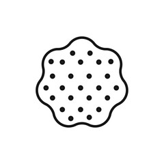 Crackers icon Isolated flat vector in outline