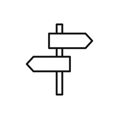 Directions icon Isolated flat vector in outline