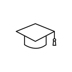 Education icon Isolated flat vector in outline