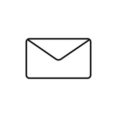 Envelope icon Isolated flat vector in outline