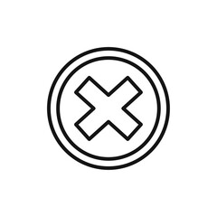 Error Icon Isolated flat vector in outline