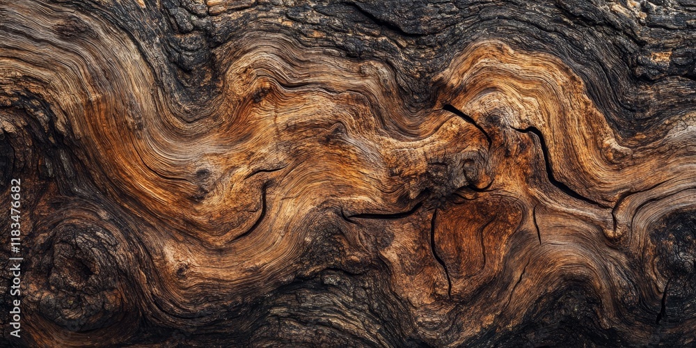 Poster Texture of tree trunk surface showcasing intricate natural patterns. This tree trunk texture highlights the unique characteristics found in the natural pattern of various tree trunks.