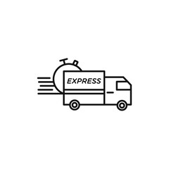 Express icon Isolated flat vector in outline