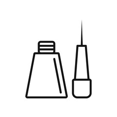 Eyeliner icon Isolated flat vector in outline