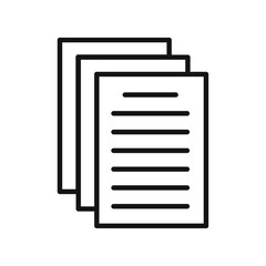 File icon Isolated flat vector in outline