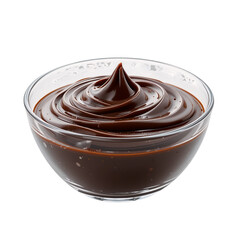 Swirling Chocolate Ganache: A Rich, Decadent Dessert on Transparent background