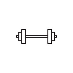 Gym icon Isolated flat vector in outline