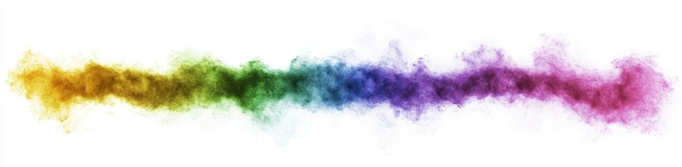 Fototapeta premium Vibrant Colorful Smoke Across White Background for Creative Design Use - Perfect for Artistic Projects, Backgrounds, and Visual Effects in Graphic Design, Photography, and Advertising.