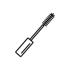 Mascara brush icon Isolated flat vector in outline