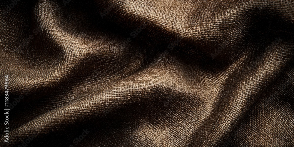 Poster rich dark brown textile texture providing a luxurious backdrop, perfect for various design projects.