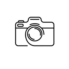 abstract vector digital camera with line style