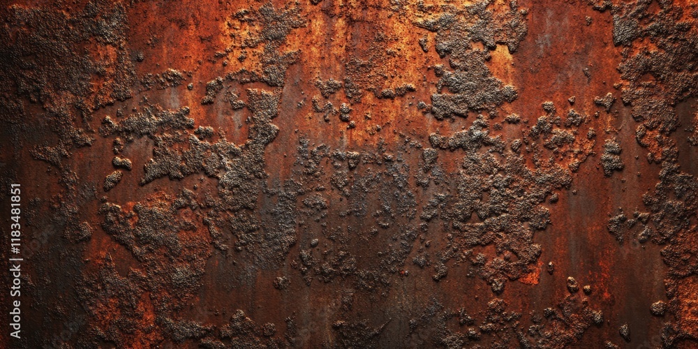Leinwandbilder rusty texture background featuring old metal with prominent iron rust and rusted steel elements, cre