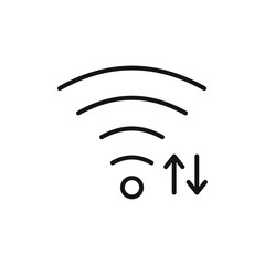 Signal Icon Isolated flat vector in outline