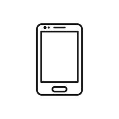 Smartphone icon Isolated flat vector in outline