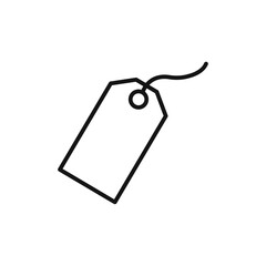 Tags icon Isolated flat vector in outline