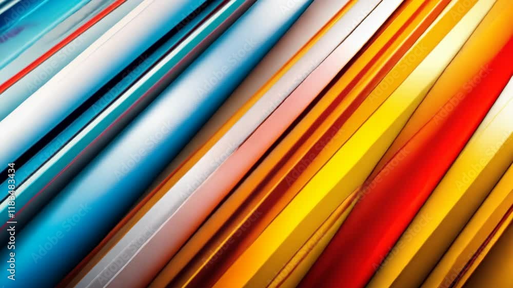 Poster vibrant abstract lines in a colorful composition showcasing dynamic movement and energy