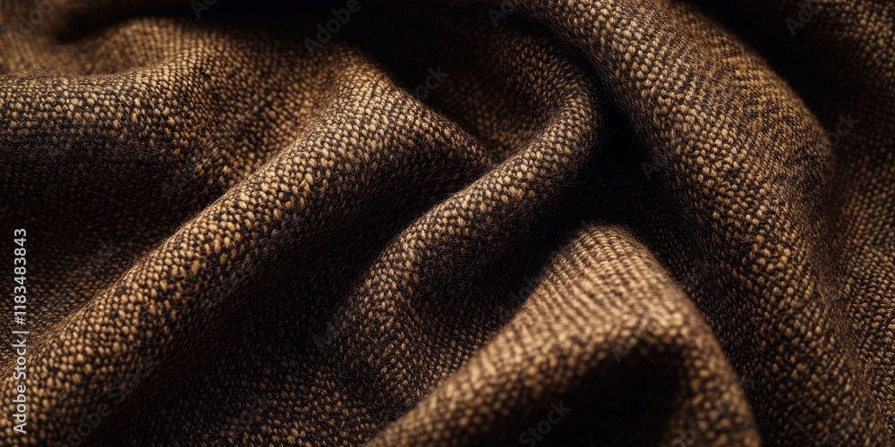 Poster rich dark brown textile texture providing a luxurious backdrop, perfect for various design projects.