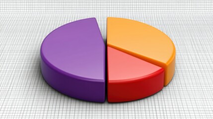 3D Pie Chart Data Visualization Infographic