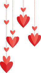 Valentine's Day Heart Hanging Decoration 