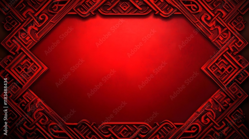 Poster a textured red background with intricate patterns, suitable for design or decoration.