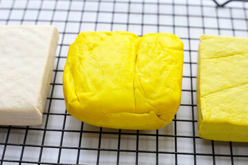 Soy tofu cubes, Tofu soy bean curd