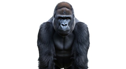 Fototapeta premium Powerful Gorilla Portrait Strong Majestic Wild Animal Image
