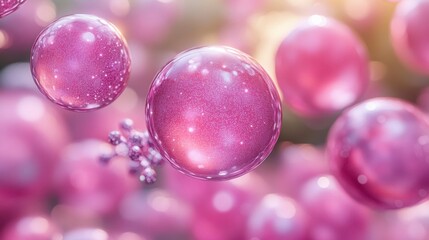 A futuristic life science design featuring glowing cells, molecular patterns, and interactive biological components, perfect for biochemistry, genetic research, or innovation.