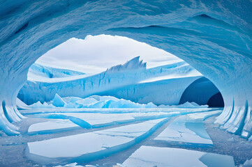 氷河と氷の洞窟