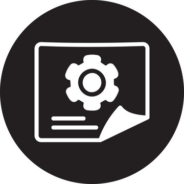 Management glyph icon