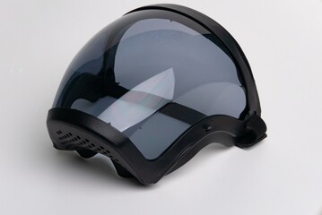 Helmet and personal protective equipment (PPE) isolated on white background. Service of rescue...
