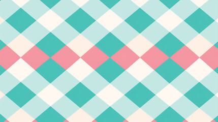 Fototapeta premium Seamless Checkered Pattern on Transparent Background for Versatile Design Use