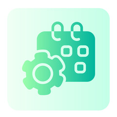 Fototapeta premium Scheduling gradient icon