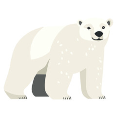Fototapeta premium Polar bear illustration wildlife animal vector
