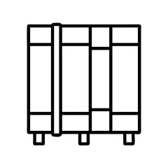 room divider icon, furniture line art, furniture vector - simple black line art icon of room divider perfect for logos, and furniture-themed designs.