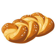 Fototapeta premium Challah illustration bread clothing vector