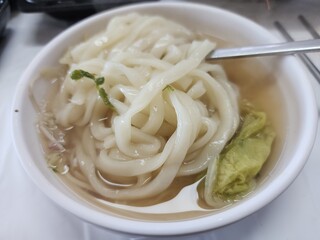Korean traditional noodle dish. Kalguksu