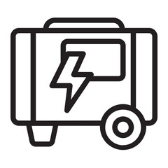 Electric Generator line icon
