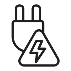 electricity line icon